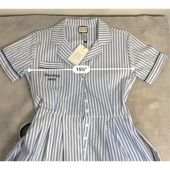 New! Women’s Striped Knee Length Fit & Flare Dress Small - Picture 5 of 11